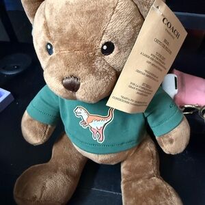 Coach Brown Bear with Green Sweater